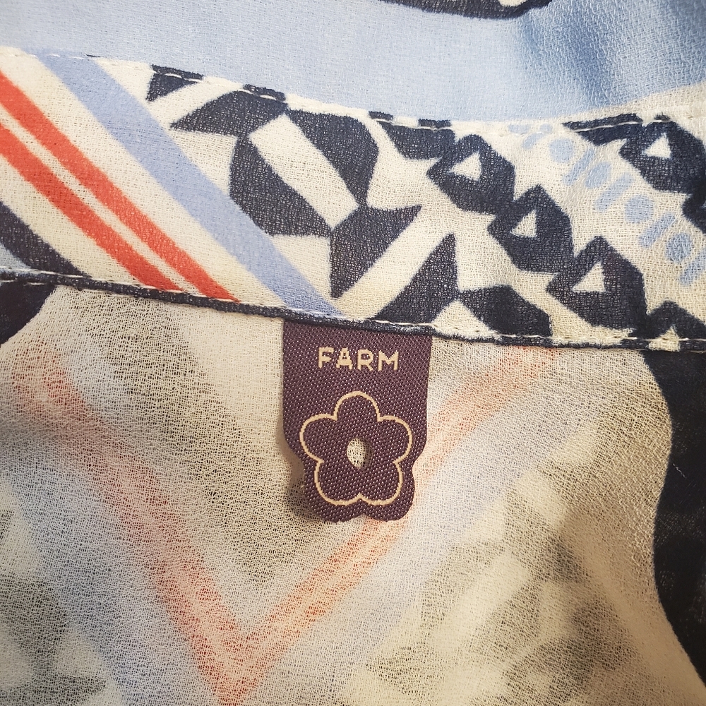 Farm Rio High Low Printed Button Down - Picture 8 of 8